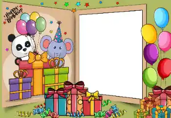 Innskriften på rammen: Happy Birthday! Innskriften på rammen: Happy Birthday!