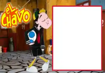 Innskriften på rammen: El Chavo