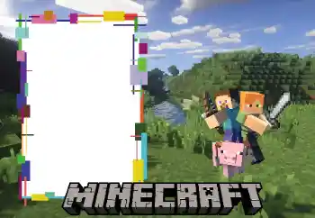Innskriften på rammen: Minecraft