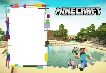 Innskriften på rammen: Minecraft