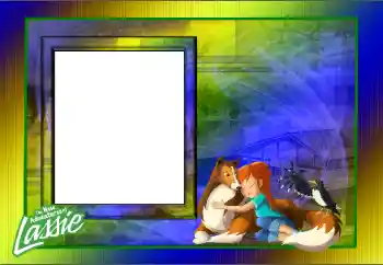Innskriften på rammen: The New Advantures of Lassie
