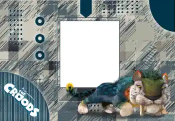 Innskriften på rammen: Croods