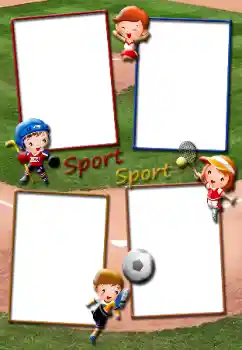 Fotoeffekt fra kategori Jeg vil vite og kunne alt № 138603. Innskriften på rammen: Sport