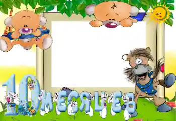 Fotoeffekt fra kategori Første år № 47376. Innskriften på rammen: 10 måneders