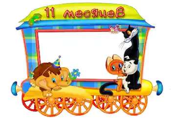 Fotoeffekt fra kategori Første år № 87718. Innskriften på rammen: 11 month