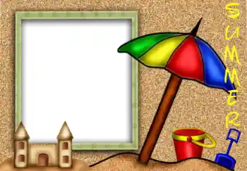 Innskriften på rammen: Sommer