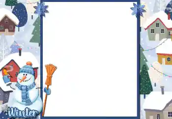 Innskriften på rammen: Winter