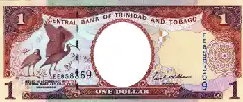 Innskriften på rammen: One dollar