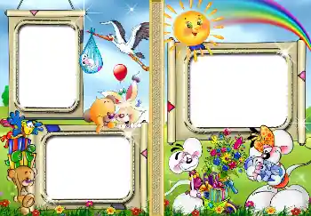 Fotoeffekt fra kategori Etiketter for DVD № 4531. Innskriften på rammen: Vår baby