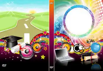 Fotoeffekt fra kategori Etiketter for DVD № 4539. Innskriften på rammen: Ha det bra, skole!