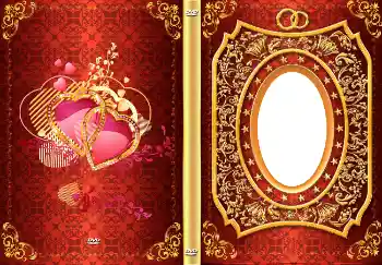 Fotoeffekt fra kategori Etiketter for DVD № 4543. Innskriften på rammen: Vårt bryllup