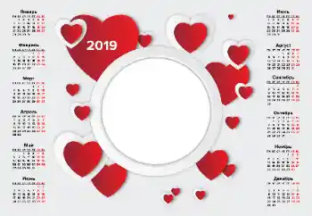Fotoeffekt fra kategori Kalendere № 143690. Innskriften på rammen: 2019 Fotoeffekt fra kategori Kalendere № 143690. Innskriften på rammen: 2019
