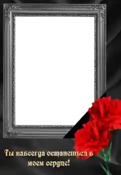 Innskriften på rammen: Evig minne!