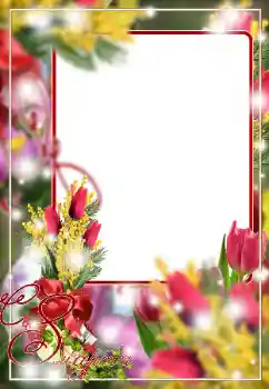 Innskriften på rammen: 8 mars