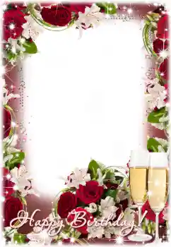 Innskriften på rammen: Gratulerer Med Bursdagen!