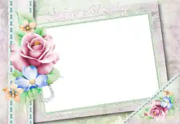 Innskriften på rammen: Gratulerer Med Bursdagen! Innskriften på rammen: Gratulerer Med Bursdagen!