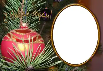 Fotoeffekt fra kategori Postkort for nyttår № 111858. Innskriften på rammen: Godt Nyttår!