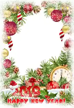 Innskriften på rammen: Godt Nyttår!