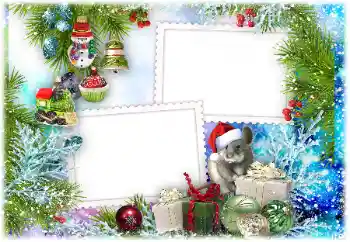 Fotoeffekt fra kategori Postkort for nyttår № 161979