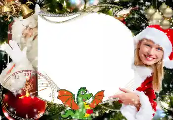Fotoeffekt fra kategori Postkort for nyttår № 3277