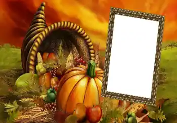 Fotoeffekt fra kategori Ulike helligdager № 128388. Innskriften på rammen: God Thanksgiving