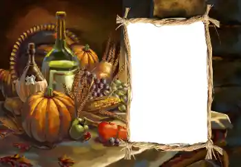 Fotoeffekt fra kategori Ulike helligdager № 128390. Innskriften på rammen: God Thanksgiving