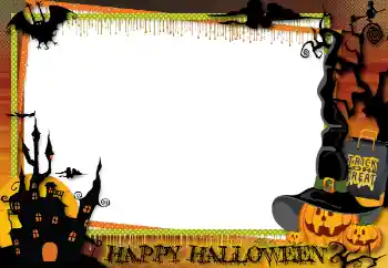 Fotoeffekt fra kategori Ulike helligdager № 60306. Innskriften på rammen: Happy Halloween