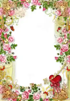 Innskriften på rammen: Lykkelig Valentinsdag!