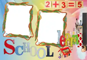 Fotoeffekt fra kategori Andre skoler № 131589. Innskriften på rammen: Skole