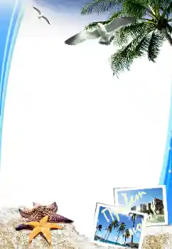 Innskriften på rammen: Привет с моря