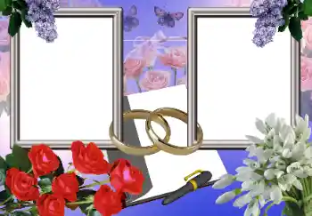 Fotoeffekt fra kategori Bryllup rammer № 45807
